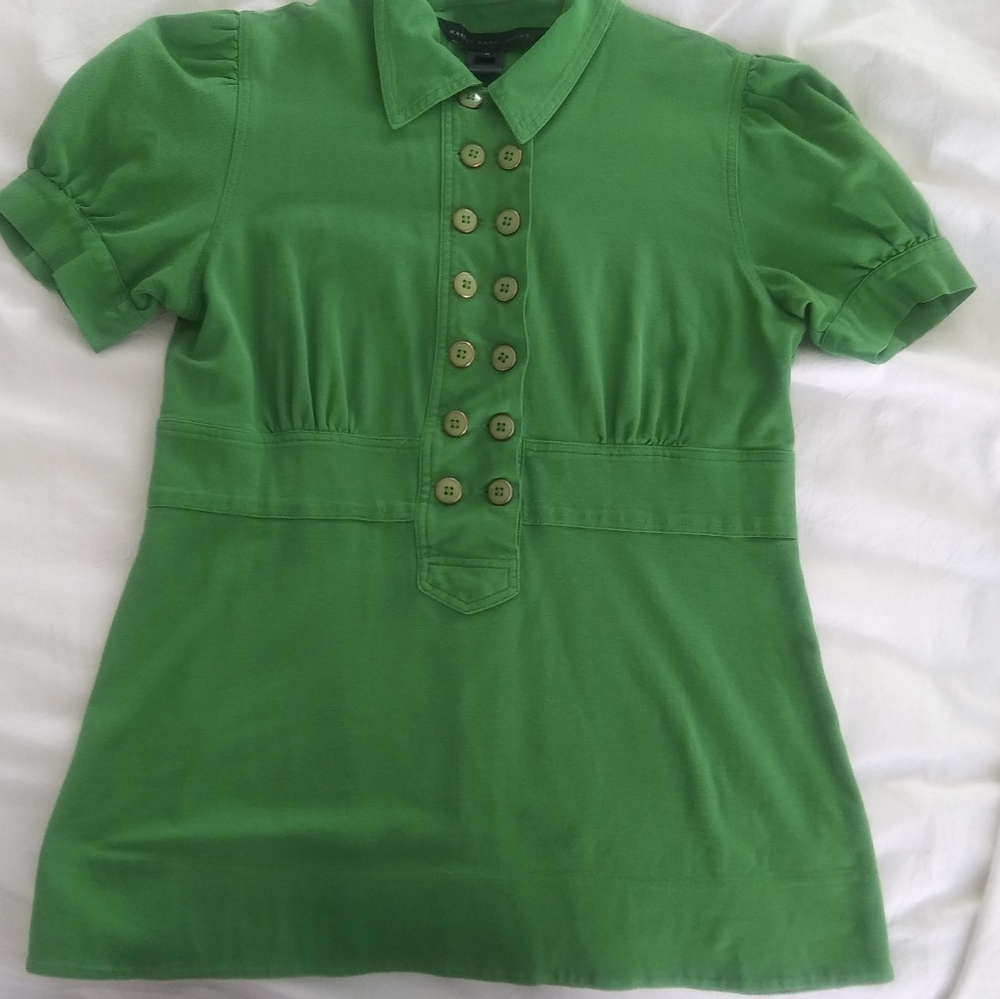 Marc Jacobs green polo with nice details